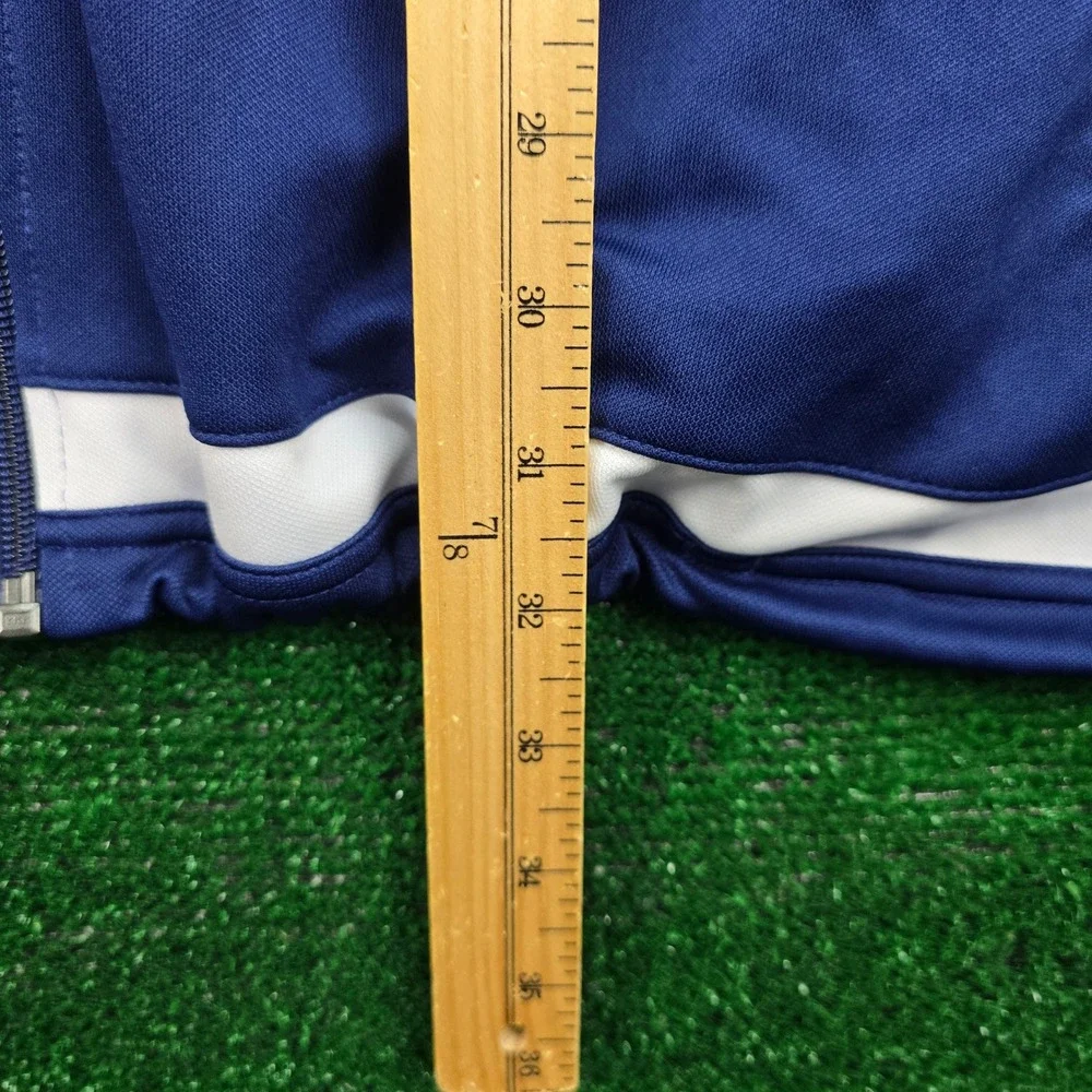 Adidas ClimaCool Track Jacket Mens 2XL Blue‎ White Stripes Full Zip Athletic